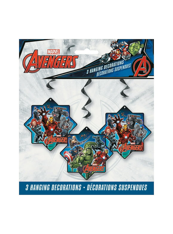 Avengers Hanging Swirl Decorations - Party Supplies - 3 Pieces