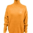 thumbnail image 4 of ManxiVoo Women's Thick Knit Turtleneck Sweater Oversized Loose Pullover Top for Fall and Winter Season L Size Yellow, 4 of 4