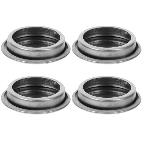 LEORX 4Pcs Round Silver Sink Hole Cover Stainless Steel Blocks Debris Maintains For Kitchen Use
