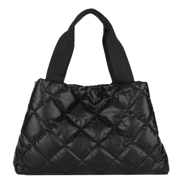 Bolso informal para mujer, bolsa elegante de gran capacidad para viajes de compras (negro)