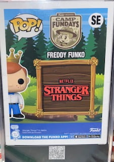 Funko Pop Vinyl Figure Freddy Funko as Hopper SE Graded Camp Fundays Limited Edition