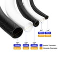 thumbnail image 2 of 3/8 Inch x 50 Ft Split Wire Loom Tubing , Protective Split Cable Conduit, Black, 2 of 6