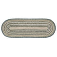 thumbnail image 4 of VHC Brands Kaila Farmhouse 12"x36" Table Runner Blue Textured Jute/Wool Blend Striped Oval Kitchen Table Decor, 4 of 4