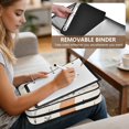 thumbnail image 5 of Haosy Accordion File Organizer Zipper Binder 500 Sheet 6-Tab Expanding File Folder Multi-Pocket 1.2 Inch 3 Ring Pots and Pans, 5 of 7
