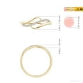 thumbnail image 6 of ANGARA Natural Diamond Swirl Bypass Ring in 14K Yellow Gold for Women (Size-1mm | Color-G | Clarity-VS2) | April Birthstone, Birthday, Anniversary, Jewelry Gift for Women | Natural Diamond Ring, 6 of 10