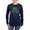 Navy, variant on CafePress - St Paddys Day Shamrock Women's Long Sleeve Dark T - Women's Long Sleeve Graphic Tee Casual Fit
