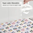 thumbnail image 6 of Kdxio Cute Dog for Dish Drying Mat,24*18 inch Absorbent Dish Drainer Kitchen Counter,Large Size Dish Drying Pad for Countertops,Draining Racks, 6 of 9