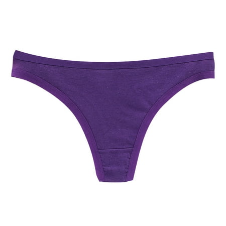 Bigersell Women Underwear Seamless Clearance Seamless Cotton Underwear Women Seamless Panty Style P-1117 Polyester Cheeky Panties High Waisted Thong Briefs High Waist Women s Panties Purple XL