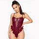 thumbnail image 3 of Gibobby Ropa sexy de mujer para sexo Ropa Interior Sexy con Cuello En V para Mujer, Lencería Sexy, Ropa Interior con Cordón Sin Espalda De Lencería(Vino, M), 3 of 5