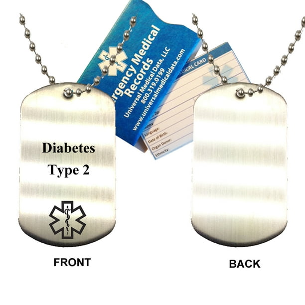 My Identity Doctor Myiddr Pre Engraved Dnr Stainless Steel Medical Alert Id Necklace Free Id Card Incd Usa Seller Walmart Com Walmart Com