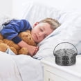 thumbnail image 2 of Retro Portable Iron Mosquito Incense Holder With Handle Round Fireproof Incense Holder(black), 2 of 5