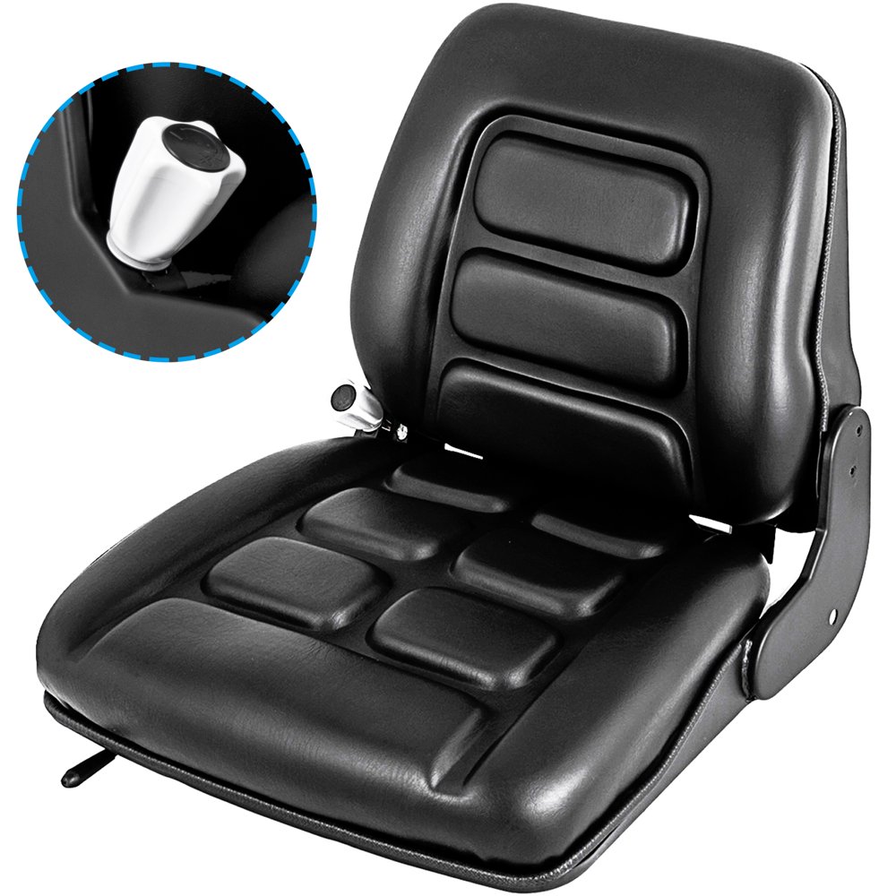 VEVOR Universal Forklift Seat with Safety Switch, Suspension Seat for