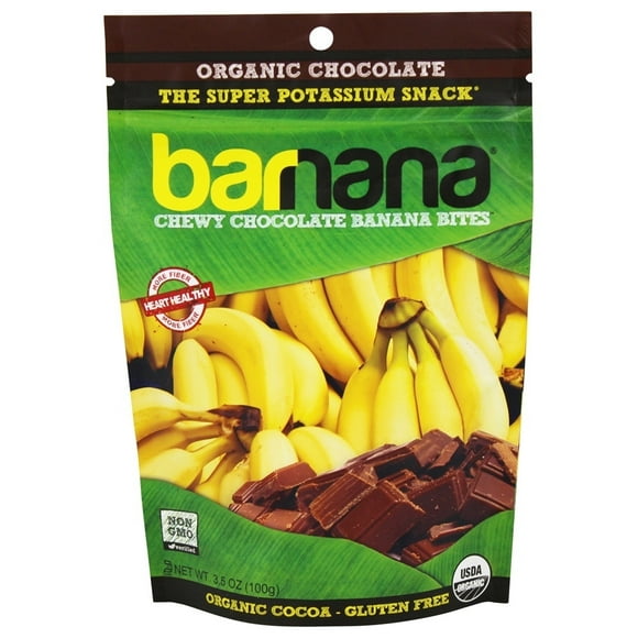 Barnana - Organic Chewy Banana Bites Dark Chocolate - 3.5 oz.