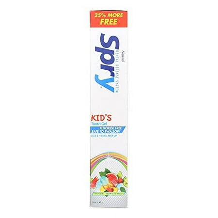 Spry Toothpaste Kids Tropical, 5 oz, 6 Pack