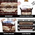 thumbnail image 4 of Cesto de ropa GRTARANY con estampado de vaca azteca, impermeable, 50 x 38 cm, 4 of 6