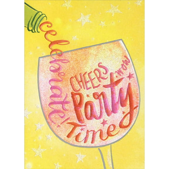 Avanti Press Wine Glass Celebration A*Press Birthday Card