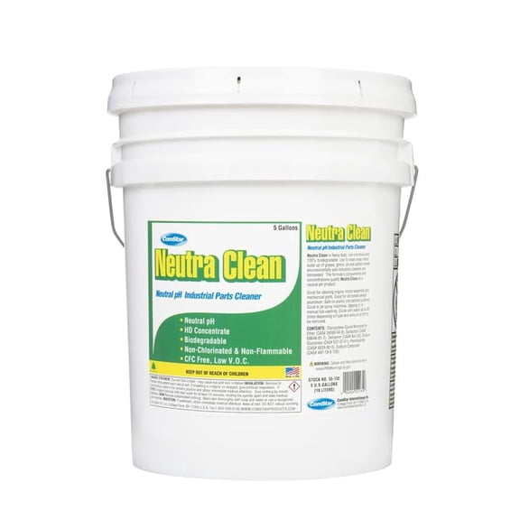 ComStar Neutra Clean, 5 Gallons, Neutral pH Industrial Parts Cleaner, Heavy-Duty, Oil & Grime, Safe for Metals & Surfaces, Non-Corrosive, Ideal for  Workshops & Garage (55-135)