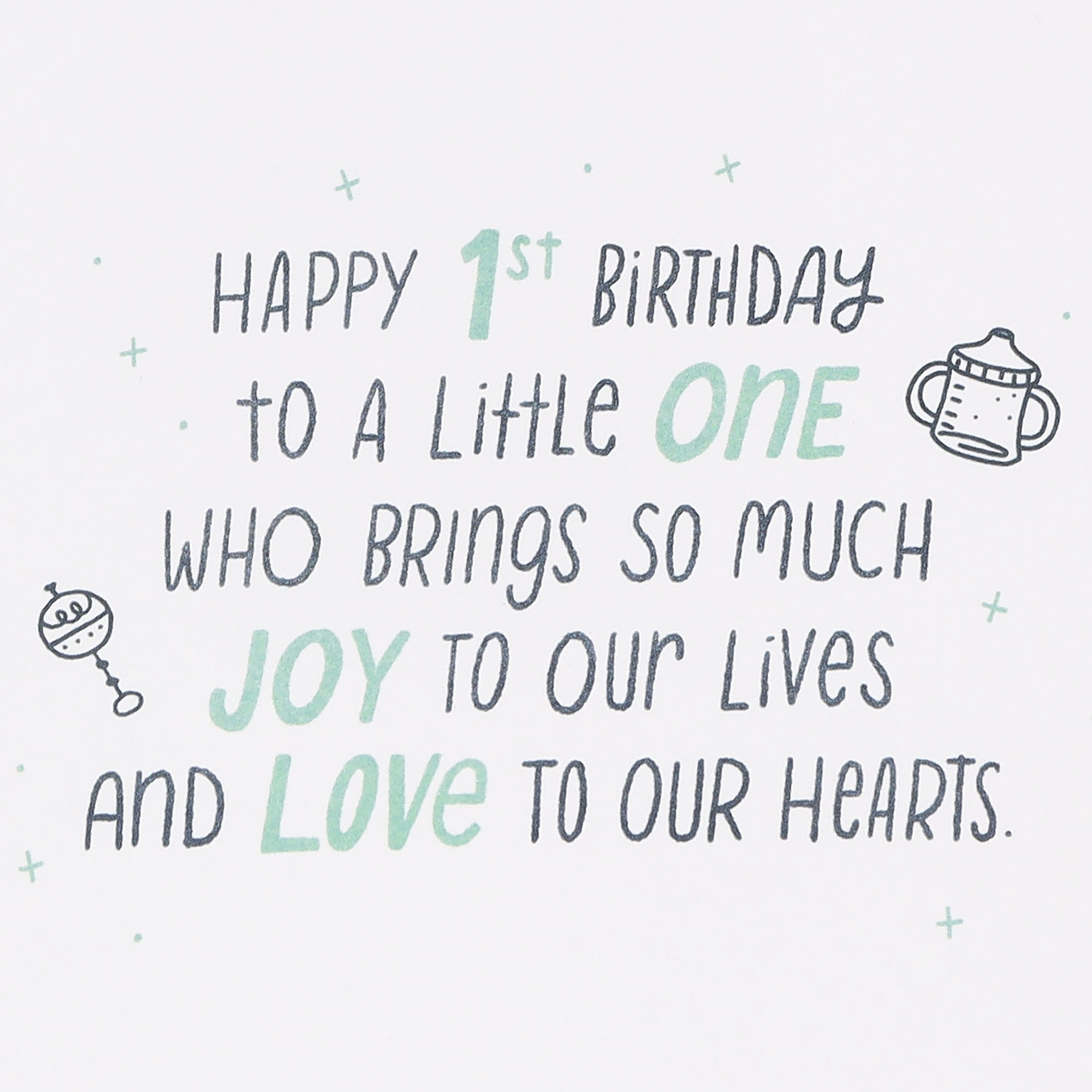 Hallmark 1st Birthday Card (One of a Kind)