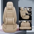 thumbnail image 3 of Juego completo de fundas de asiento de coche de cuero para Infiniti Q50 QX50 EX Audi A3 8P Sportback BMW X5 F15 F10 E53 F34 Dodge Caliber Accesorios, 3 of 5