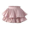 thumbnail image 7 of Girls Summer Dress Girls Mini Pleated Skirt Skort For Toddler Girls Summer Ruffle Tutu Skirt With Shorts Underneath Floral Shirt Toddler Girl, 7 of 7