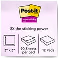 thumbnail image 5 of (2 pack) Post-it Recycled Super Sticky Notes, 3 in x 3 in, Wanderlust Pastels, 12 Pads Total, 5 of 19