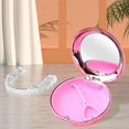 thumbnail image 4 of Travel Retainer Case with Mirror Storage Container with Vent Holes Silicone Liner Storage Boxes Mouth Guard, 4 of 7