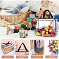thumbnail image 3 of Wintfarm 7pcs Toy Storage Bags with Handle and Zips,Pvc Clear Toiletry Storage Bags, 11.8 * 8.6 * 3.9inch Waterproof Toy Storage Organizer, Clear Tote Bag for Building Blocks,Kids Small Plush Toys, 3 of 7