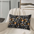 thumbnail image 4 of Plush Throw Pillow Covers, construction tools Pillow Cases with Invisible Zipper, Breathable Microfiber Pillow Cases Standard Size for Sleeping Bedroom Sofa Living Room 14x20, 4 of 5