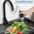 thumbnail image 4 of Dbuoem Single Bowl Kitchen Sink with Cold and Hot Water Faucet, Storage Shelf, Hoses and Drain Kit, Free Standing Sink Cabinet for Laundry Room Kitchen Garage Outdoor, 4 of 11