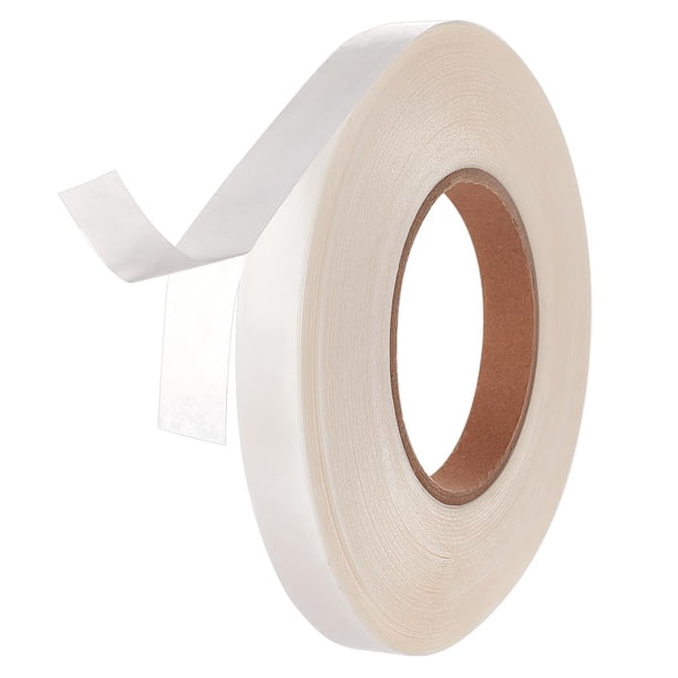 Cinta adhesiva de tela de doble cara de 100 yardas, 0,6 pulgadas de ancho, para dobladillos, sin planchado, para termoadhesiva.