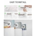 thumbnail image 5 of No Hook Shower Curtains with Snap in Liner, Spring Flowers Waterproof Fabric Shower Curtain, Spring Country Botanical Bottle Floral Double Layers & See-Through Top Window Bathroom Curtains 72''x84'', 5 of 6