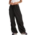 thumbnail image 4 of Women Low Waist Baggy Cargo Pants Casual Drawstring Loose Wide Leg Pocket Joggers Trousers Sweatpants, 4 of 6