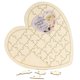 thumbnail image 2 of Cepewa Wish Heart Puzzle Wood Wedding Guest Book Party Guest Book Heart Wedding, 2 of 4