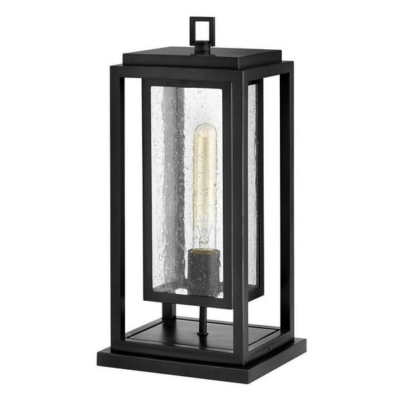1 Light Medium Outdoor Pier Mount in Transitional Style 7 inches Wide By 16.5 inches High-Black Finish-E26 Medium Lamp Base Type-Led Lamping Type