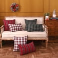 thumbnail image 5 of Green Tartan Plaid Throw Pillow Covers 18x18 Set of 2 Green Christmas Plaid Outdoor Pillows Traditional Christmas Decor for Living Room Couch Sofa, 5 of 6