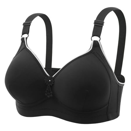 Viikei Bras for Women Sports Bras Wirefree Plus Size Solid Color Comfortable Lingerie