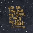 thumbnail image 2 of Starry Words III Gold Poster Print by Sara Zieve Miller (12 x 12), 2 of 2