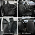 thumbnail image 6 of Jiamaoxin Car Seat Covers Fit for Toyota Camry 2012-2025 2026 Front Set Waterploof Leather Seat Cushion Airbag Compatible(2 Seats,Black), 6 of 7