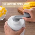thumbnail image 5 of Manual Ice Shaver Snow Cone Machine Portable Shaved Crushed Ice Maker Crusher with 2Free Ice Cube Tr, 5 of 5
