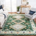 thumbnail image 2 of SAFAVIEH Aspen Dedrick Southwestern Wool Area Rug, Green/Ivory, 8' x 10', 2 of 8