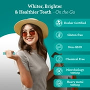 GuruNanda Coconut Oil Pulling with Essential Oils & Vitamins D, E & K2 -Travel Mouthwash for Oral Care - 28 Sachets