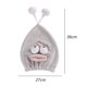 thumbnail image 2 of Gorro de dormir de animales bonitos de dibujos animados, gorro de pelo seco de terciopelo coral absorbente, gorro de baño adorable, gorro de princesa, 2 of 5