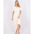 thumbnail image 5 of Real Essentials 3 Pack: Women's Soft Maxi Long Nightshirt Short Sleeve Soft Nightgown Sleep Dress (Available in Plus Size), 5 of 7