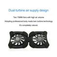 thumbnail image 5 of Ikohbadg Portable Folding Laptop Cooling Pad Mini Portable Folding Foldable USB Dual Fan Cooler Cooling Pad Laptop Cooling Mat Mini USB Fan Cooling Fan Pad Portable Laptop Cooler Black, 5 of 6