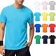 thumbnail image 4 of Hombres Mujeres Camiseta de manga corta O Cuello Camisas de algodón sólido para calles deportivas ca Abanopi Camiseta de manga corta, 4 of 7