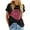Black, variant on Sherrylily Women Rose Graphic Tee T Shirt Loose Fit Short Sleeve Casual Tops