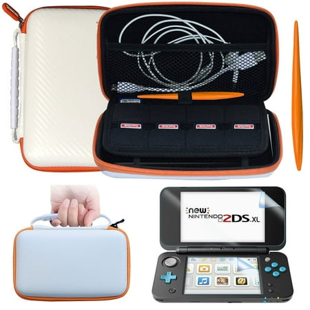 Protective Travel Carry Bag+Screen Protector+Stylus for New Nintendo 2DS (Best 3ds Xl Carrying Case)
