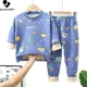 thumbnail image 3 of Nuevos pijamas gruesos y cálidos de otoño e invierno para niños y niñas, pijamas de manga larga con cuello redondo y dibujos animados, conjuntos de ropa de dormir para niños pequeños, 3 of 5