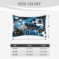 thumbnail image 6 of Naloa Football Time Pillowcase, Throw Pillowcase, Wrinkle-Free, Stain-Resistant with Hidden Zipper for Bedroom Sofa - 20"x30", 6 of 9