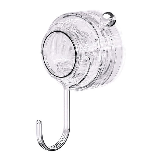 Powerful Vacuum Suction Hooks: No Drill, Waterproof, Versatile For Home Use! Transparent